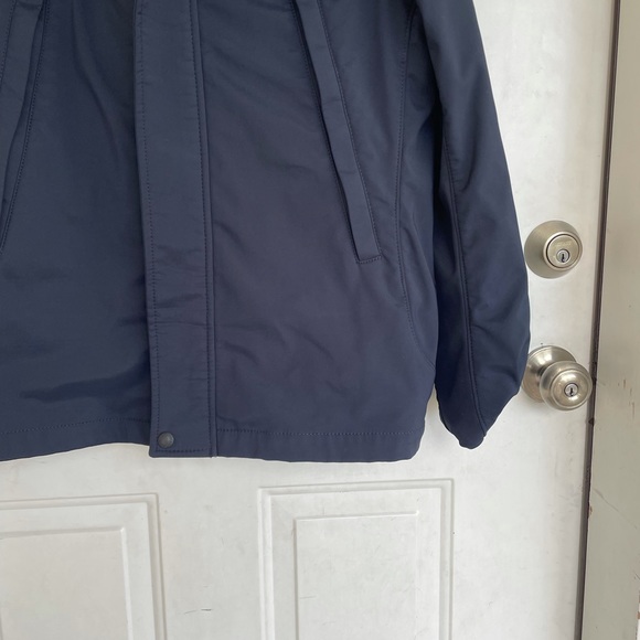 Banana Republic Wind Resistant Hooded Jacket Zip Up Navy - Picture 2 of 12